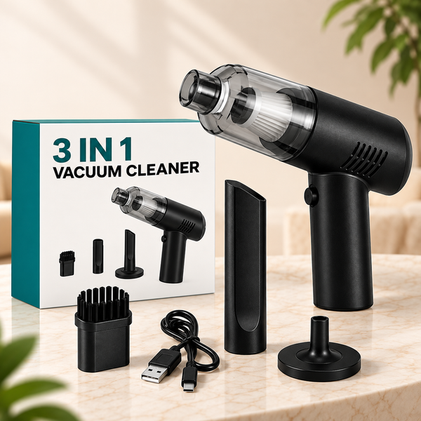 3-in-1 Portable Mini Vacuum Cleaner